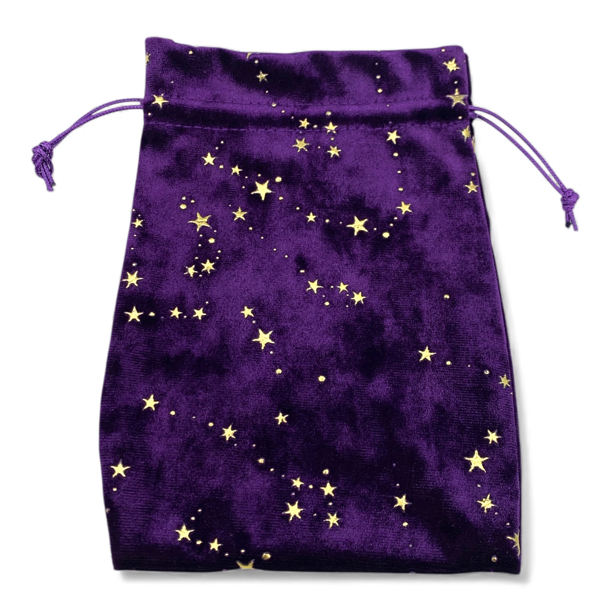 Tarot Bag Velvet - Purple with stars